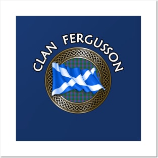 Clan Fergusson Crest & Tartan Knot Posters and Art